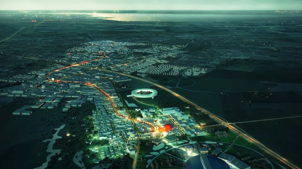 Picture of the vision of Science Village in Lund. 