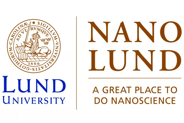 The NanoLund logotype with text: NanoLund – a great place to do nanoscience.