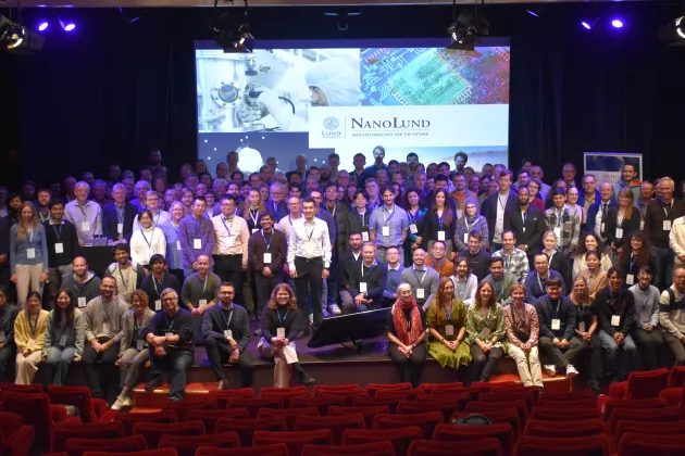 Photo of a big group of people.