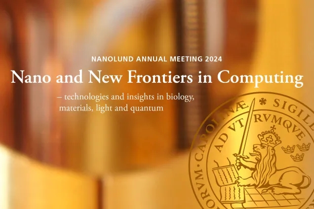 Poster with a close-up of a dilution fridge.