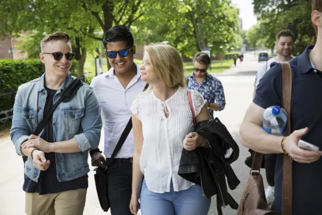 Photo of students at Lund university