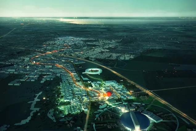 Picture of the vision of Science Village in Lund. 