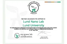 A diploma from the My Green Lab