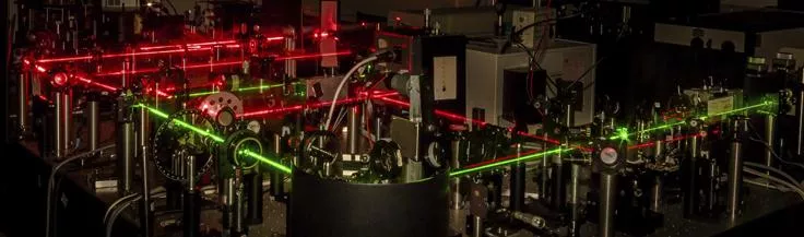 Image of a laser measuring set-up